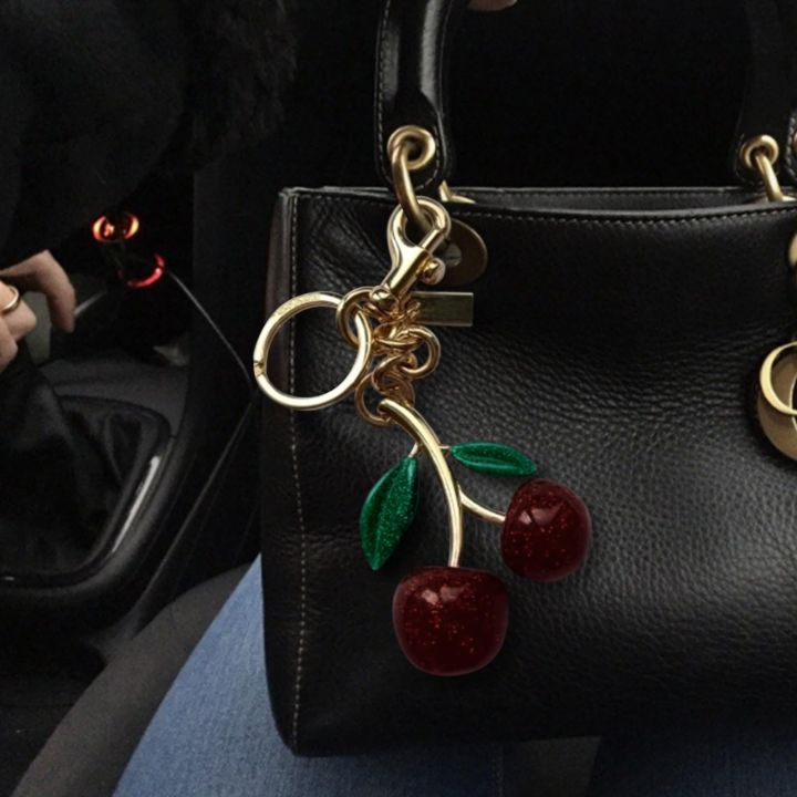 Cherry%20Bag%20Charm,%20Cute%20Keychain%20with%20Metal%20Key%20Ring%20and%20Clip,%20Cherry%20Charm%20for%20Purse,Bags%20Accessories%20for%20Women%20Girls%20-%20Image%202