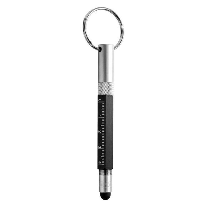 Mini Multifunction Ballpoint Pen Stylus 4 In 1 Metal Screwdriver Touch Screen Tool Pen Small Scale Keychain Pens Gift Accessory