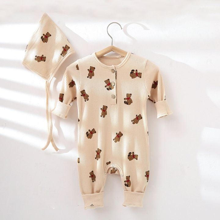 2%20Pcs%20Newborn%20Baby%20Romper%20For%200-24M%20Organic%20Cotton%20Baby%20Jumpsuit%20+%20Hat%20Autumn%20Spring%20Winter%20Long%20Sleeve%20Baby%20Boy%20Girl%20Clothes%20-%20Image%203