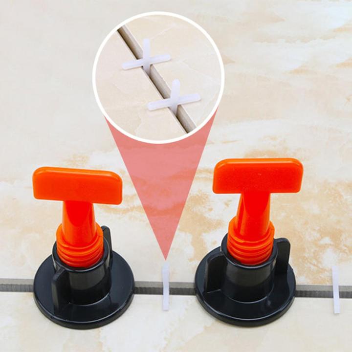 151pcs Tile Leveler Flooring Wall Reusable Tile Leveling 2mm Cross Spacer Wrench Removable Wall Tiles Ceramic Gap Locator Tool