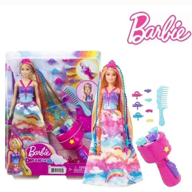 Barbie%20Dreamtopia%20Twist%20'n%20Style%20Hair%20Princess%20Doll%20With%20Accessories%20%20Play%20House%20Set%20Brinquedos%20Gift%20GTG00%20-%20Image%202