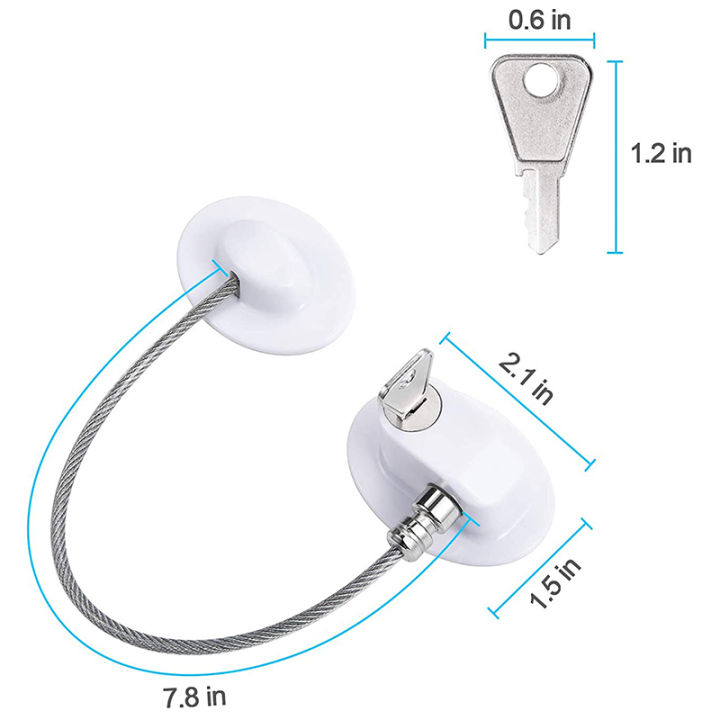 2%20Pcs%20Fridge%20Lock,%20for%20Kids,%20Freezer%20Lock,%20Used%20in%20Refrigerator%20Door%20-%20Image%203