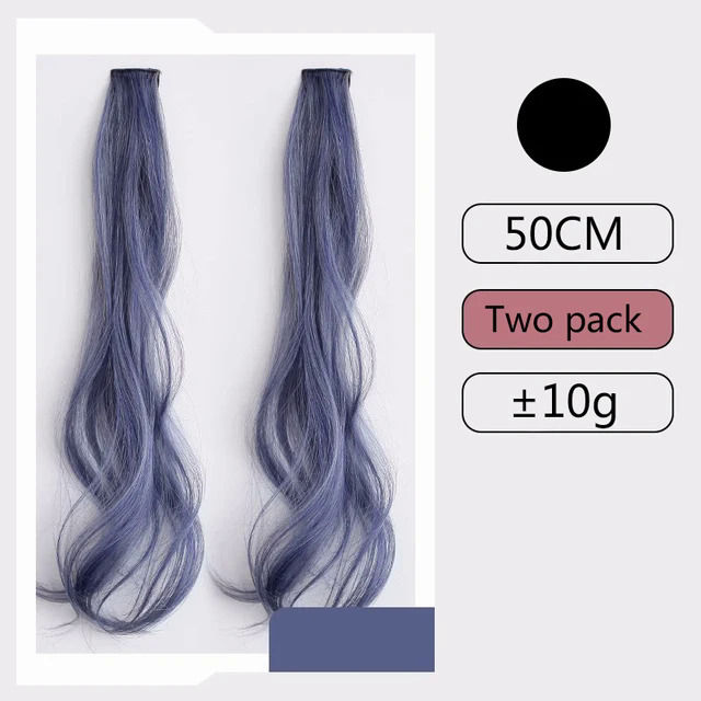 Long%20curly%20hair%20Color%20Hair%20Piece%20Hair%20Extensions%20Clip%20In%20Highlight%20Rainbow%20Hair%20Streak%20Pink%20Synthetic%20Hair%20Strands%20on%20Clips%20-%20Image%207