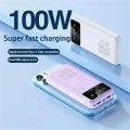 100000mAh 100W Super Fast Charging Power Bank Portable Charger Battery Pack Powerbank for iPhone Huawei Samsung New. 