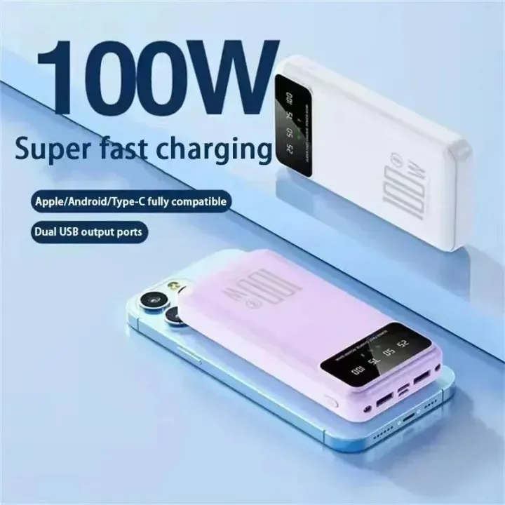100000mAh%20100W%20Super%20Fast%20Charging%20Power%20Bank%20Portable%20Charger%20Battery%20Pack%20Powerbank%20for%20iPhone%20Huawei%20Samsung%20New%20-%20Image%203