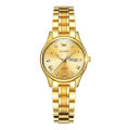 "Olevs 5563 Golden Stainless Steel Analog Wrist Watch For Women - Golden ". 