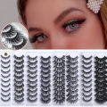 10 Pairs 3D Faux Mink Lashes Fluffy Soft Wispy Volume Natural Long False Eyelashes Reusable Eye Lashes Makeup.