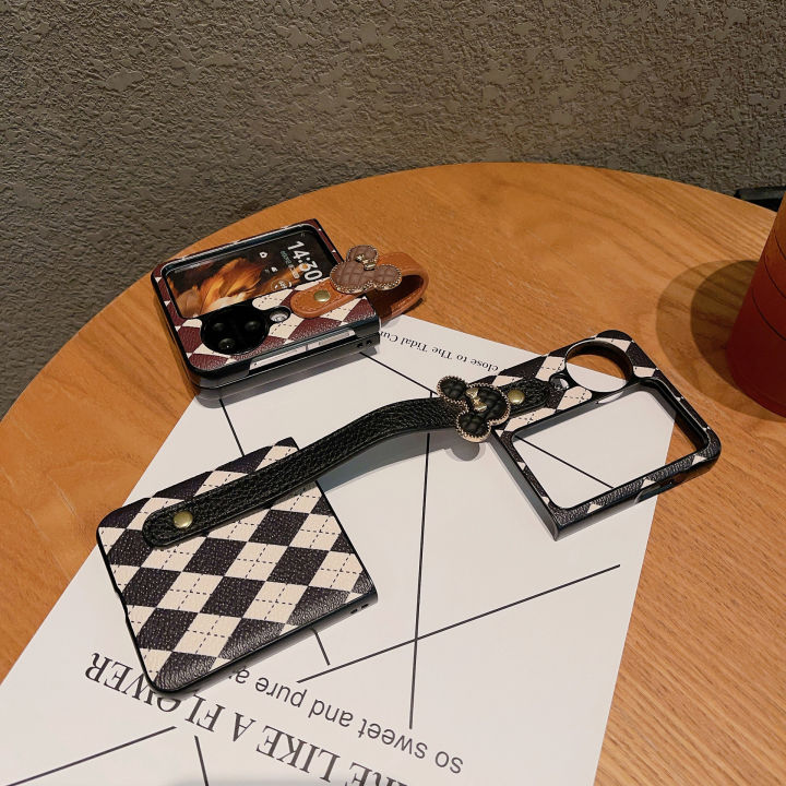 Japanese and Korean Rhombus Wrist Strap Suitable OPPO Find N2 Flip - Main Image