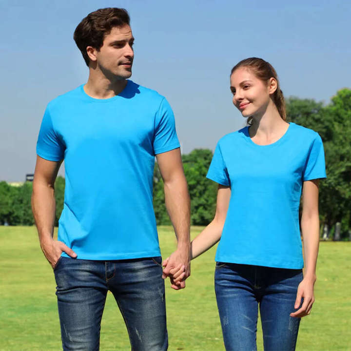 Round neck quick drying T shirt custom marathon running sports cultural outdoor group activity advertising shirt print