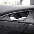 Car Carbon Fiber Door Wrist Trim Inner Door Handle Decoration Cover. 