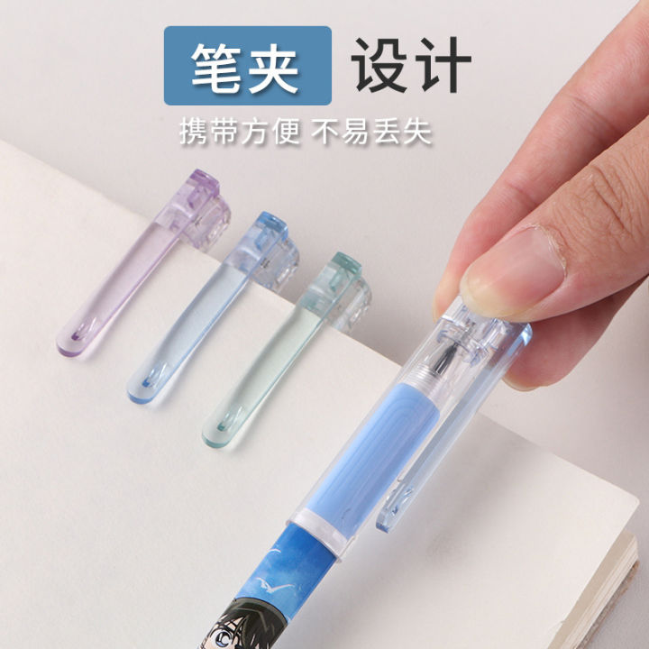Hobby%20stationery%20Detective%20Conan%20co-branded%20triangle%20rod%20gel%20pen%200.5mm%20full%20needle%20tube%20black%20cap%20gel%20pen%20-%20Image%204