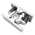 1Pcs Spring Loaded Door Easy Lock Door Easy Lock Stop Catch Release Clamp Double Roller Catch (Mp-4).