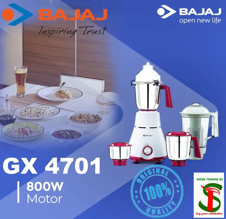 Bajaj%20Mixer%20Grinder%20/%20Blender%20/%20Juicer%204%20Jars%20GX-4701%20800%20Watt%20-%20Image%202