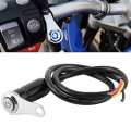 Black LED Motorcycle Switch ON+OFF Handlebar Mount Push Button 12V Work Light. 