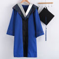 Bachelor Uniform Super Soft Bachelor Hat Graduation Cloak Photography Props Set.