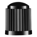 8pcs Tyre Valve Caps, Plastic Car Tire Stem Dust Covers with Seal Ring for SUV, Motoike, Trucks, Bike, Bicycle, Black.
