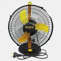 Hi-Speed Fan 9" Sony Table Fan-Yellow. 