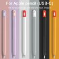 Silicon Case For Apple Pencil 3 USB-C Protective Cover For iPad Pencil Touch Pen Grip Holder Sleeve Portable Stylus Cover. 