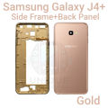 For Samsung Galaxy J4 Plus Side Frame + Back Panel Housing + Camera Glass Back shell Replacement Spare Parts.