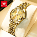 Olevs 9970L Stainless Steel Analog Wrist Watch For Women.