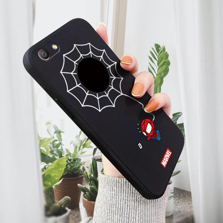 AMORVOR for OPPO F1S Back Cover Cartoon Cute Spiderman Side design Soft Case Liquid Silicone Phone Cases