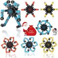 New Imported Transformable chain robot toy diy deformation robot deformed mechanical spiral twister decompression fingertip toy.