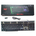 I-Crown I-707 USB Multi-Function RGB Membrane Bangla Keyboard. 