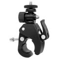 【Customizable】 Screw Tripod Clamp Stand Sport Camera Holder Bicycle Mount Clip Holder. 