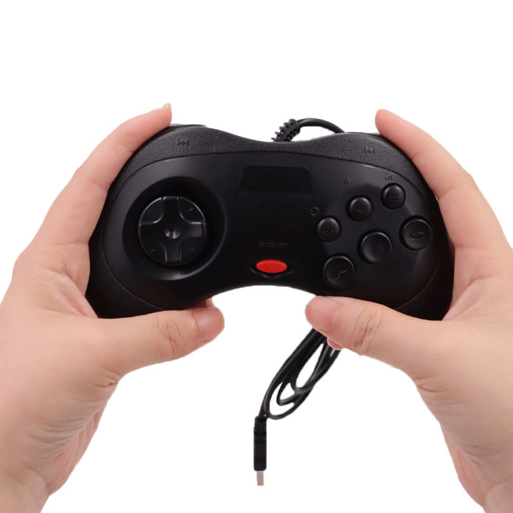 1PCS%20USB%20Wired%20Gamepad%206%20Buttons%20Game%20Controller%20JoyPad%20Joystick%20For%20Sega%20for%20Saturn%20System%20Style%20For%20PC%20for%20Mac%20-%20Image%204