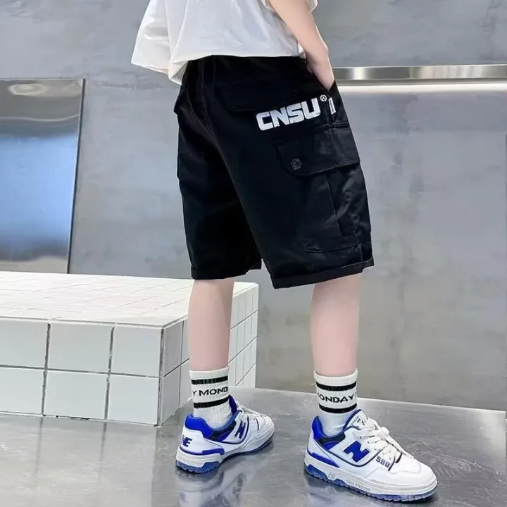 Khaki%20cargo%20shorts,%20men's%20summer,%20American,%20loose,%20retro,%20five-point%20pants,%20trendy%20brand,%20wear%20sports%20pants%20black%20-%20Image%202