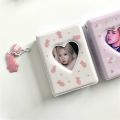 【Best value for money】 Cute Bear Photo Album 3 Inch Love Heart Hollow Picture torage Cae Kpop Idol Card Binder Name Card Book Photocard Holder 40 Pocket.