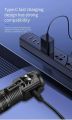 Mini Three-Eyed flashlight super power flashlight portable magnetic resonance led rechargeable torch for home. 