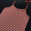 Pack of 2 Combo Womens Round Neck Camisole Tank Top-Breathable Cotton Stretch  Spaghetti Strap Top for Ladies From Levin. 