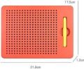 Magnetic Drawing Board Magnetic Pads - Erasable Magna Doodle Writing Drawing Pad for Kids - Includes a Pen & 10 Pattern Cards (380 Magnets).