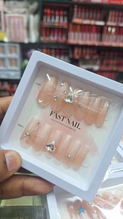 12%20Pec%20Cute%20Fashionable%20False%20Nails%20With%201%20nail%20filler%201%20alcohol%20pad%201%20glue%20sticker%20sheet%20-%20Image%204