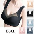 L-3XL Women Push Up Bra Ice Silk Seamless upper Bralette Wireless Summer Bras Plus Size Top Lingerie Underwear 15009.