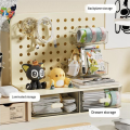 Hook Drawer Type Hole Board Small Card Stand Display Desktop Idol Storage Box Desk Stationery Organization Storage,A. 