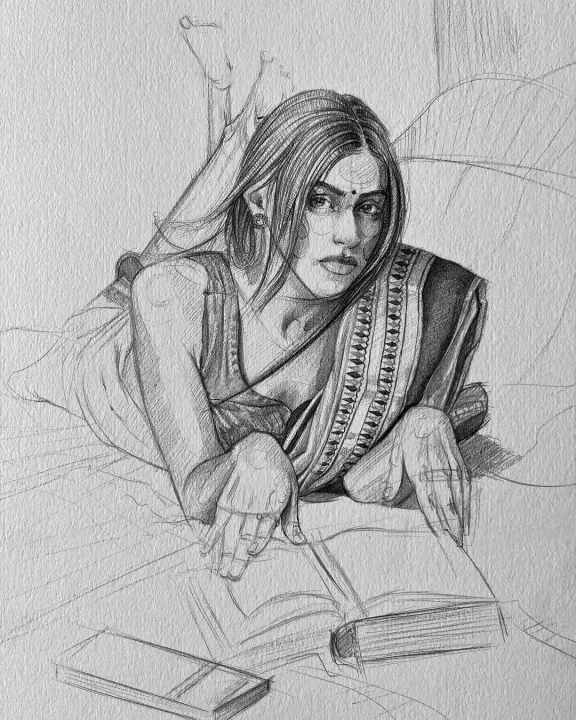 Order%20Portrait%20Sketch/Painting%20Online%20Turn%20any%20Photo%20Into%20100%25%20Handmade%20sketch%20-%20Image%203