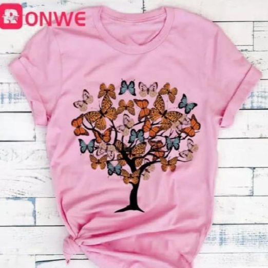 New%20women's%20butterfly%20tree%20printing%20T-shirts%20-%20Image%204