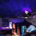 Romantic LED Car Roof Star Night Light Projector Atmosphere Galaxy Lamp USB Decorative Lamp Adjustable Car Interior Decor Light.