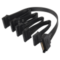 15Pin Sata Power Splitter 1 To5 Hard Drive HDD SSD Power Supply Cable.