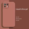 Olige Case For Xiaomi Mi 11 Lite 5G NE Liquid Silicone Matte Shockproof Soft Phone Back Cover. 