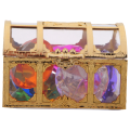 Diving Gem Pool Toys Colorful Diamond Gem with Treasure Pirate Chest Box Summer Underwater Gemstones Set for Kids. 