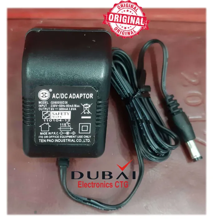 6v%20600mA%20Dc%20Adapter%20%20High%20Quality%20,%20Heavy%20duty.%20Professional%20%20Adaptor%20charger%20power%20supply%20-%20Image%206