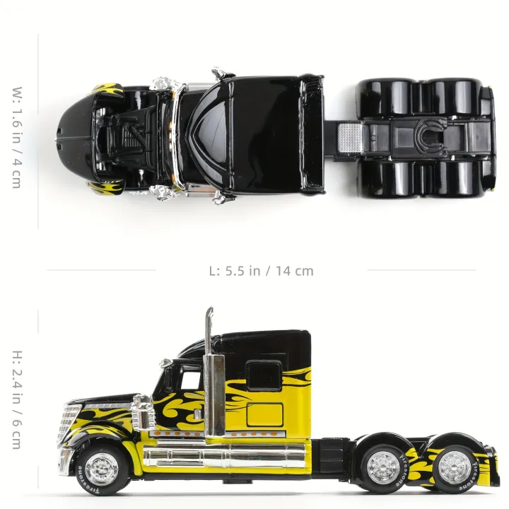 MAISTO%20Figure%201:64%20International%20Lonestar%20Container%20Trailer%20Truck%20Transporter%20Simulation%20Alloy%20Trailer%20Car%20Model%20Toy%20Transport%20Vehicle%20Gift%20For%20Kids%20-%20Image%202