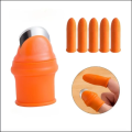 Silicone Thumb cutter + 5 Pieces Finger Protector Cutting Gears Vegetable Picking Nipping Plant Leaf Scissors Garden Gloves.