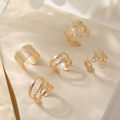 Clip Earring Hollow Out Leaf Tament Fashion Appearance Ear Cuff. 