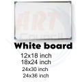 White board all size 12x18. 18x24. 24x30. 24x36 inch writing board.