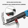 1 Set Chain Screw Gun Head Automatic Nail Gun Electric Batch Woodworking Decoration Rechargeable Self Tapping Screwdriver.