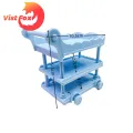 Model Food Cart Mini Kitchen Cart Toy Realistic Details Smooth Surface Turning Wheels Perfect Dollhouse Accessory Realistic Model of A Food Cart. 